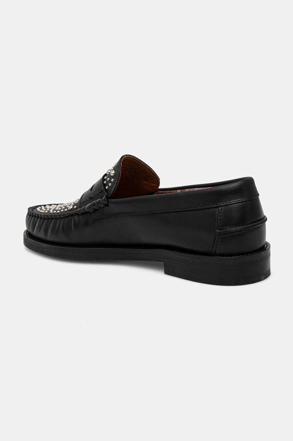 Obuwie Naked Wolfe mokasyny skórzane Riviera Riviera.Black.Studs czarny