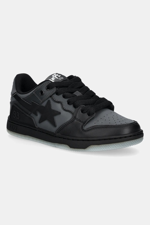 Tenisky A Bathing Ape Bape Sk8 Sta #5 M2 usňová koža čierna 1K80191314