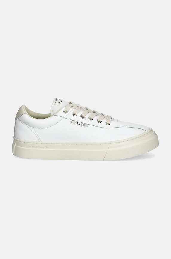 Kožené tenisky Stepney Workers Club Dellow 02 Cup Leather YA21500 biela AW24
