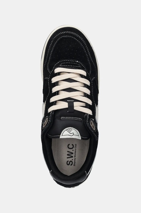 Σουέτ sneakers Stepney Workers Club Pro Cup 01 S-Strike Suede μαύρο YQ02015