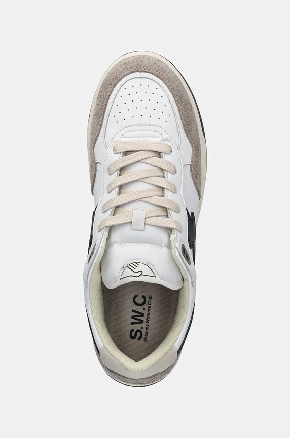 Stepney Workers Club sneakers in pelle Pro Cup 01 S-Strike Geo-Merged bianco YQ03500