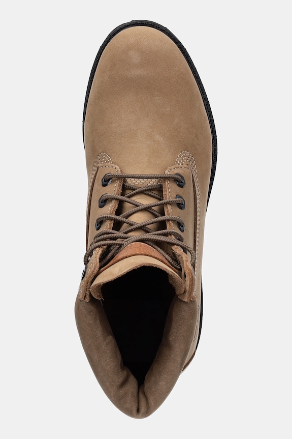 Nubukové turistické boty Timberland Premium 6IN Lace Waterproof Boot béžová TB0A2P6WEN31