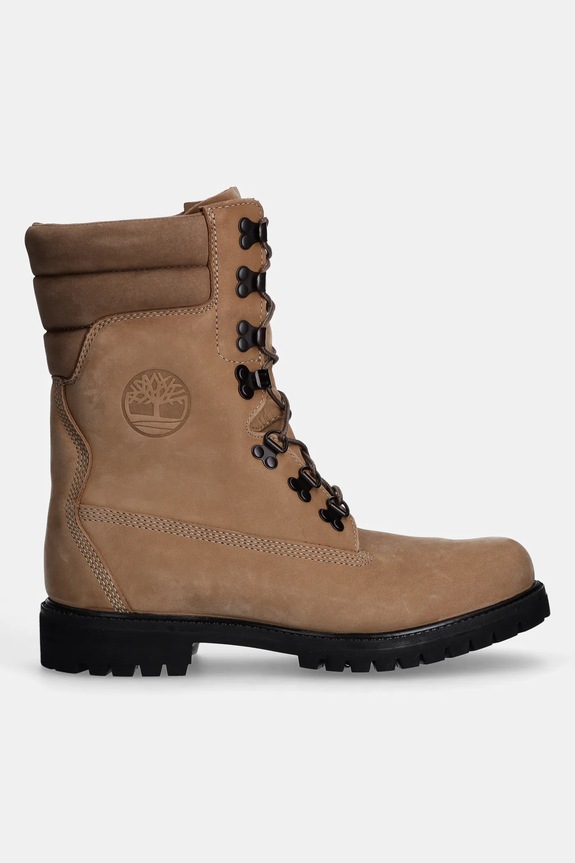 Timberland scarpe in nubuck Premium Tall Lace TB0A2MYWEN31 beige AW24