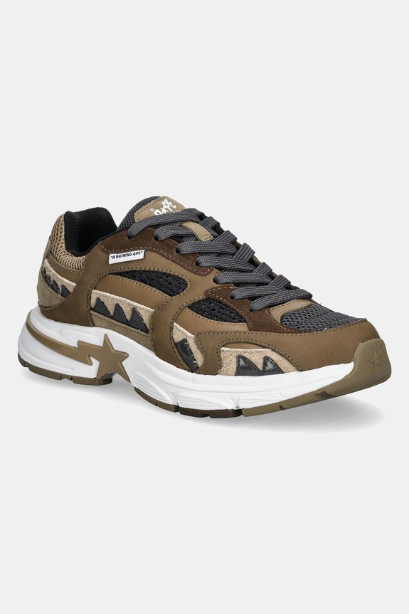 Tenisky A Bathing Ape SHARK STA #2 M2 textilní hnědá 1K70191315