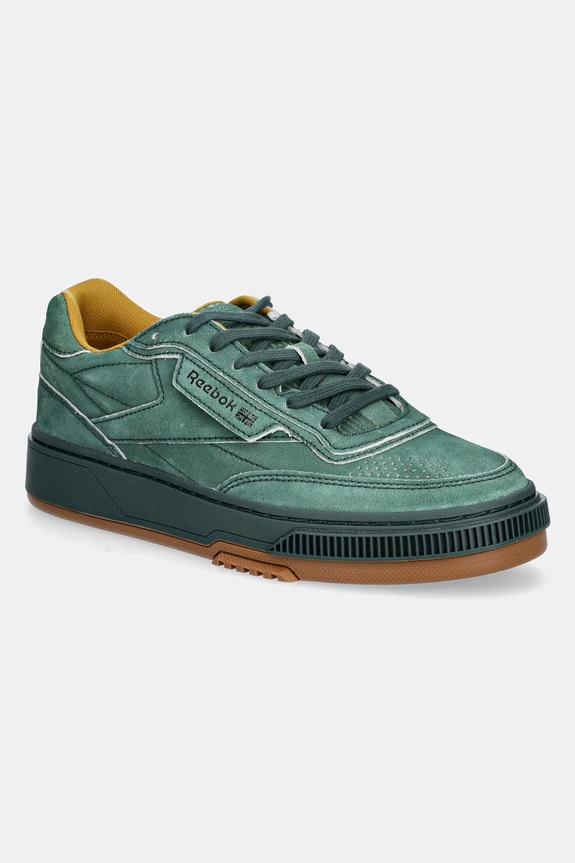 Reebok LTD sneakersy skórzane Club C LTD niska zielony RMIA04DC99LEA00I5254