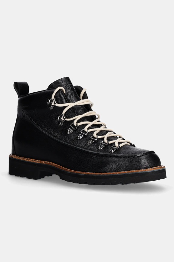 Fracap leather shoes Magnifico grain leather black MAGNIFICO.M60.ALLBLK