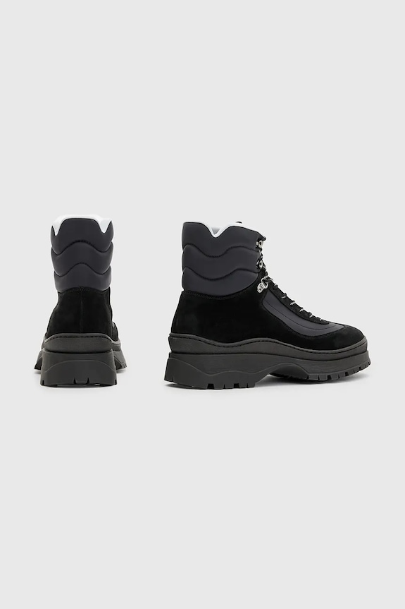 AllSaints buty wysokie Lucas Suede Hiker M023FB czarny