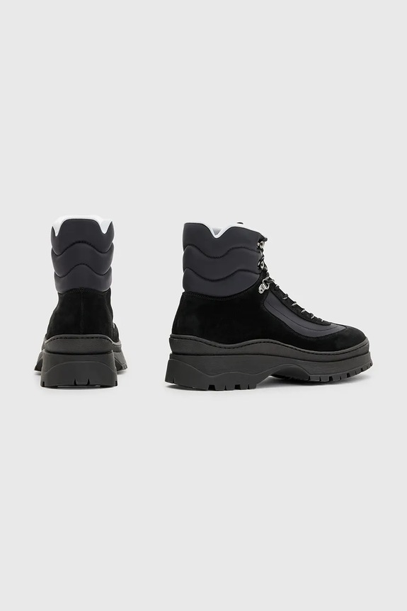 AllSaints buty wysokie Lucas Suede Hiker M023FB czarny