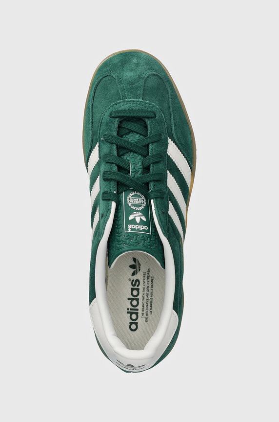 adidas Originals velúr sportcipő Gazelle Indoor zöld JI2062