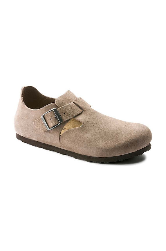 Birkenstock scarpe in camoscio London 1010504.Taupe beige SS26