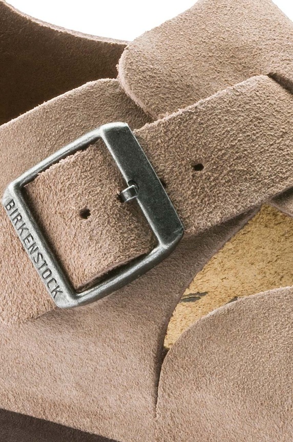 Scarpe Birkenstock scarpe in camoscio London 1010504.Taupe beige