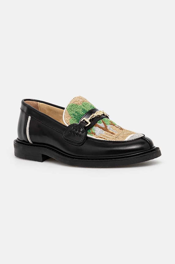 Filling Pieces mokaszin Loafer Pavillion textil fekete 44278061861