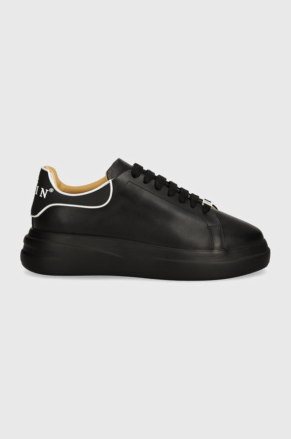 Philipp Plein sneakers din piele Lo-Top Mega Star USC0599.PLE005N.0202 negru AW24