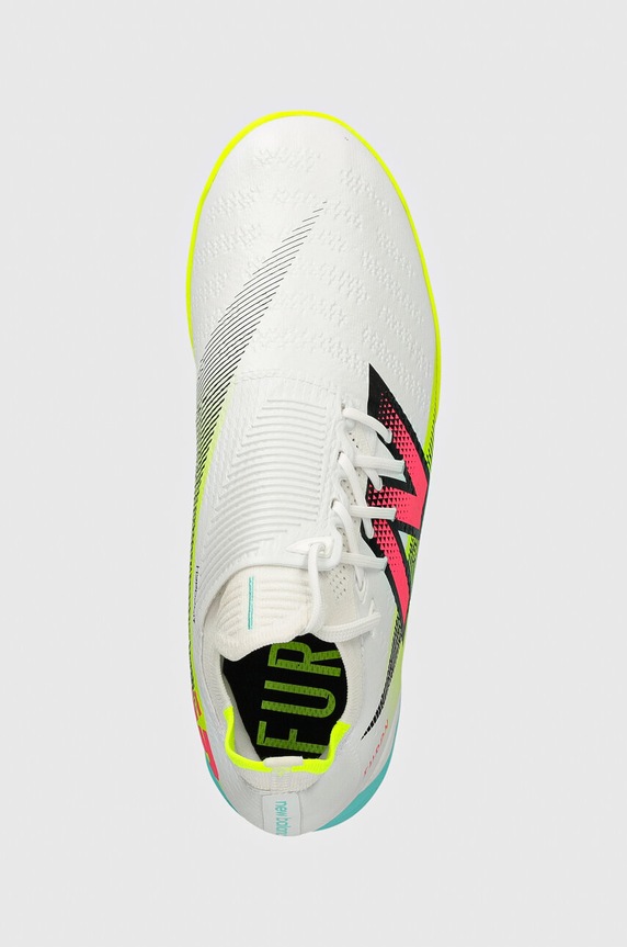 New Balance ghete de fotbal turfy Furon Pro Tf V7+ alb SF1TH75