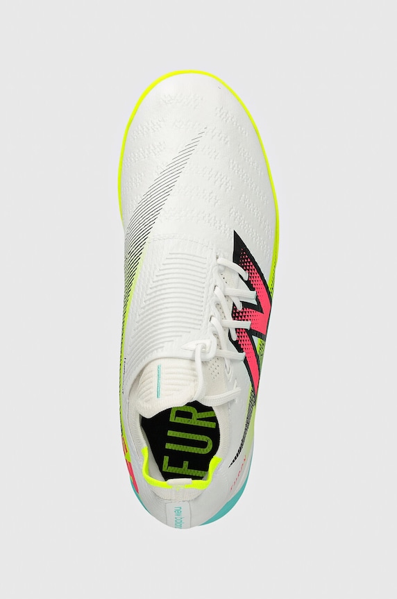 New Balance ghete de fotbal turfy Furon Pro Tf V7+ alb SF1TH75