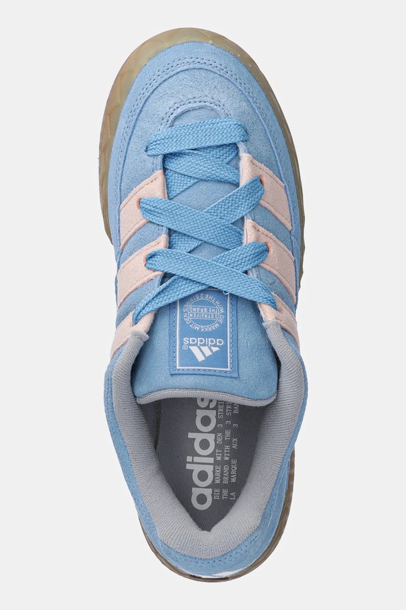 Замшеві кросівки adidas Originals Adimatic блакитний ID3946