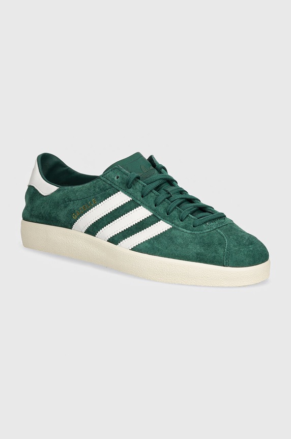 adidas Originals sneakers din piele intoarsă Gazelle Decon mic de statură verde IE9168