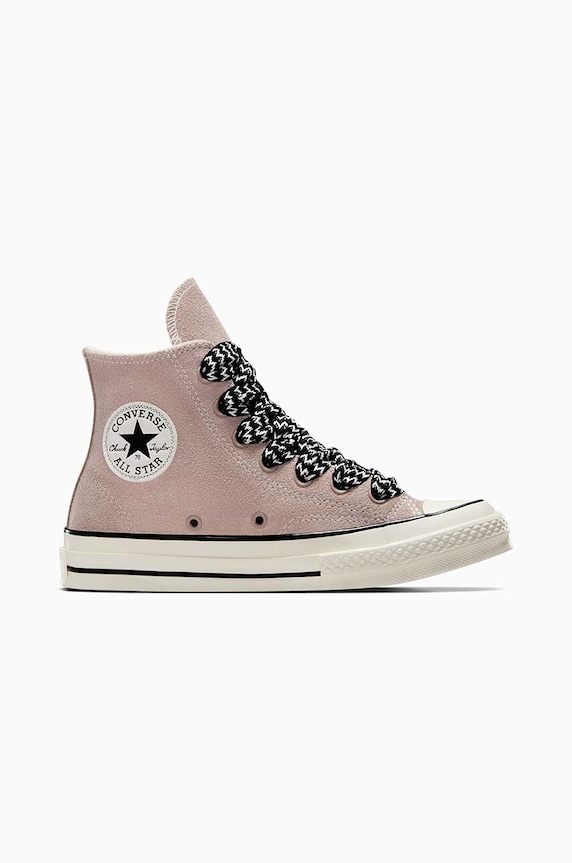 Converse trampki zamszowe Chuck 70 Suede płaska brązowy A08303C