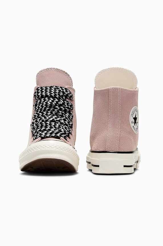 Obuwie Converse trampki zamszowe Chuck 70 Suede A08303C brązowy
