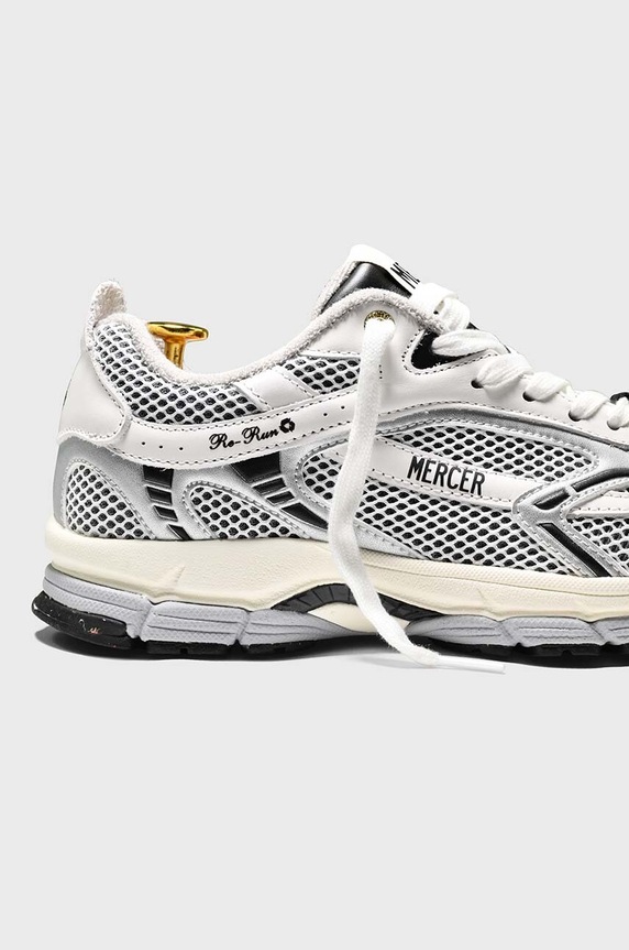 Sneakers The Mercer Brand The Re-Run White Silver ME243010.159 γκρί AW24