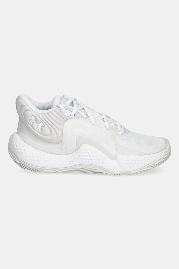 Under Armour obuwie do koszykówki Spawn 6 Mid 3027647 biały AW24