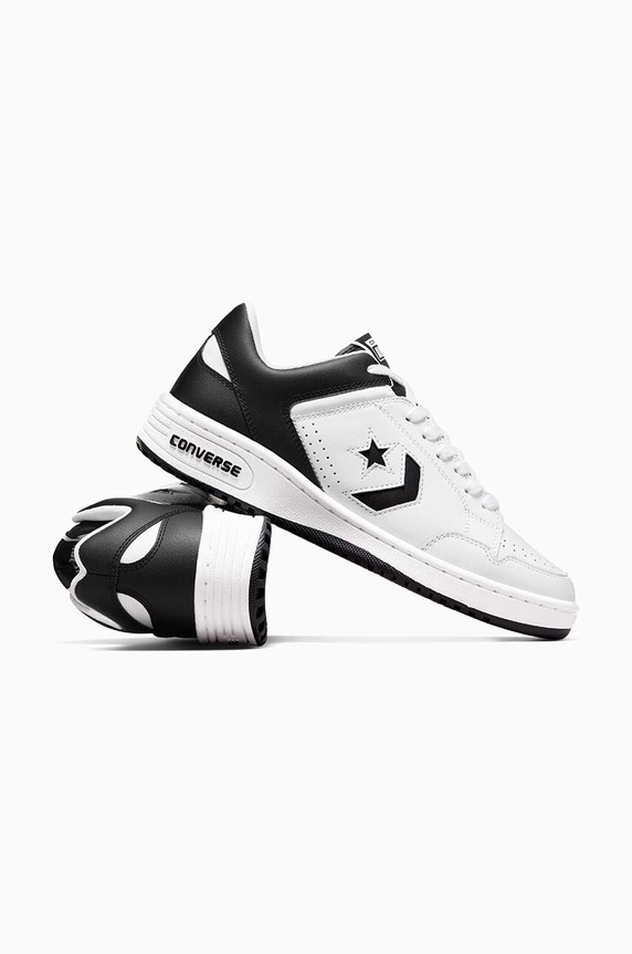 Converse sneakers din piele Converse Weapon Leather alb A10203C
