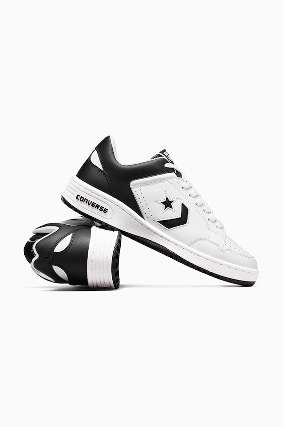 Converse sneakers din piele Converse Weapon Leather alb A10203C