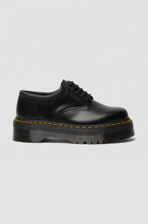 Dr. Martens pantofi de piele 8053 Quad platformă negru DM24690001