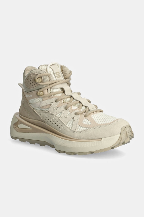 Salomon scarpe ODYSSEY ELMT MID Gore-Tex tessile beige L47437300