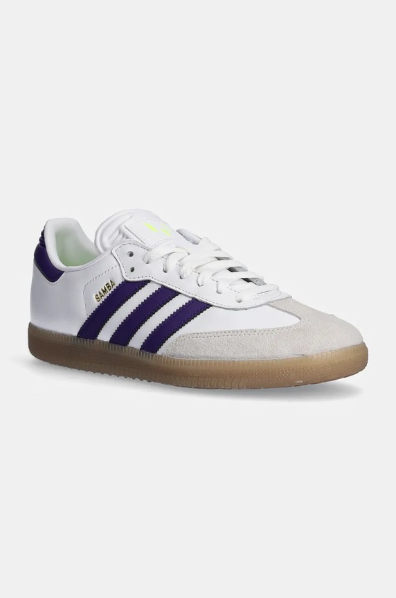 Взуття для приміщень adidas Performance Samba Messi замша білий IH8161