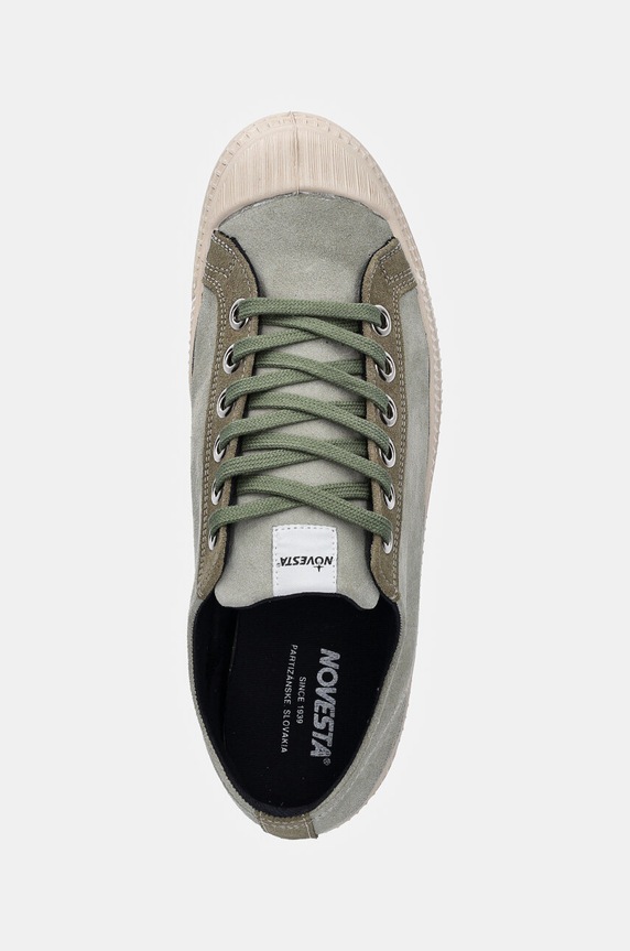 Novesta tenisi din piele intoarsa Star Master Suede verde N374001.NUTVER123