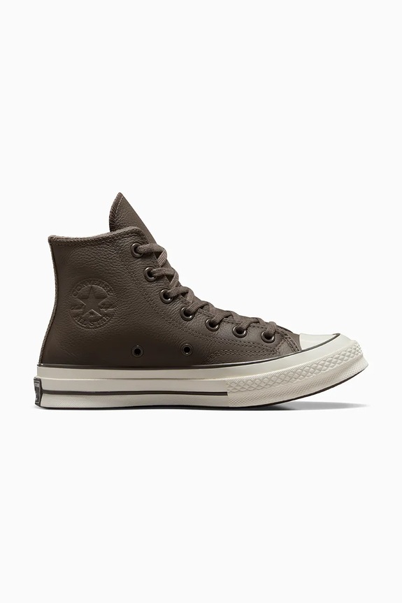 Converse trampki skórzane Chuck 70 płaska brązowy A12347C