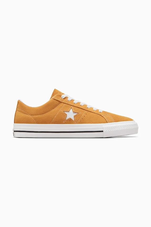 Tenisice od brušene kože Converse One Star PRO ravni zlatna A09231C