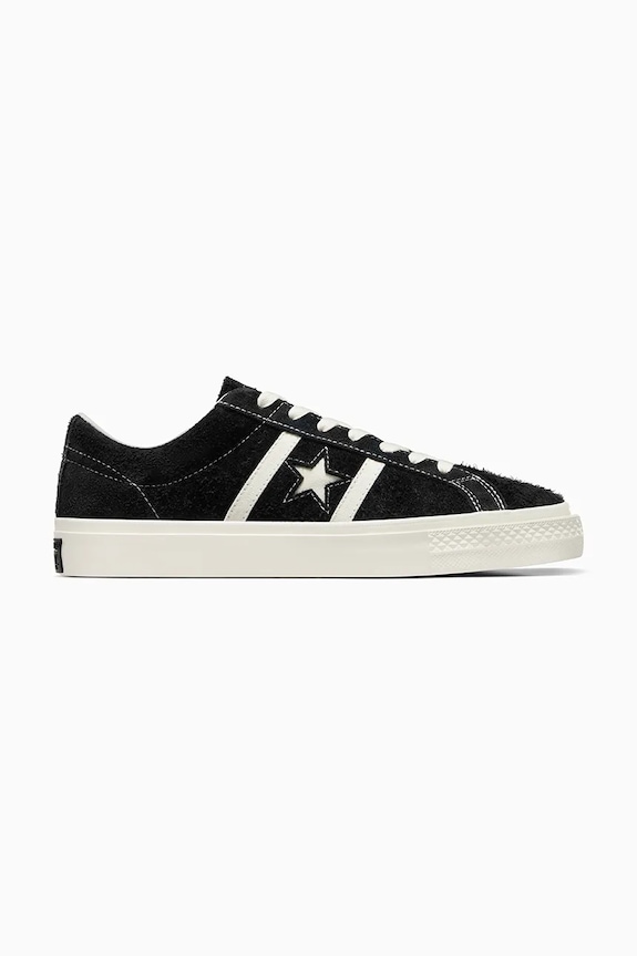 Converse tenisówki zamszowe One Star Academy PRO płaska czarny A06426C