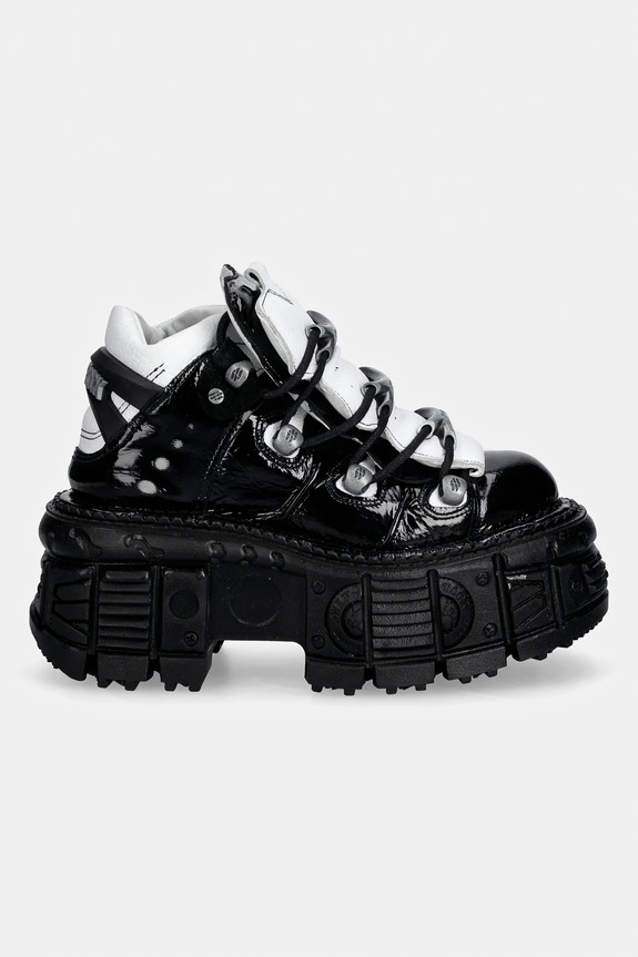 New Rock sneakersy skórzane M-106-S119 Ankle Boot Imperfect M.106.S119 czarny SS26