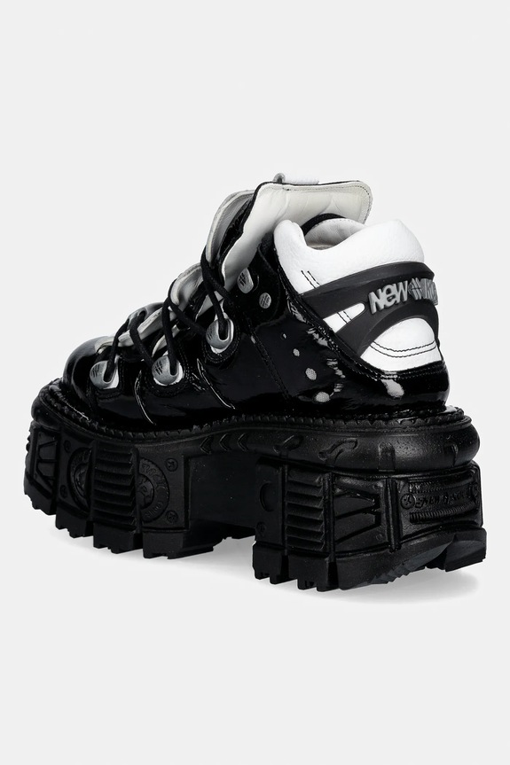 Obuwie New Rock sneakersy skórzane M-106-S119 Ankle Boot Imperfect M.106.S119 czarny