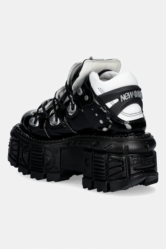 Obuwie New Rock sneakersy skórzane M-106-S119 Ankle Boot Imperfect M.106.S119 czarny