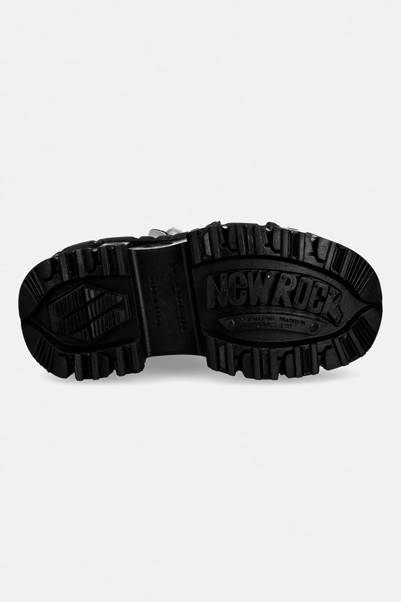 New Rock sneakersy skórzane M-106-S119 Ankle Boot Imperfect M.106.S119 czarny