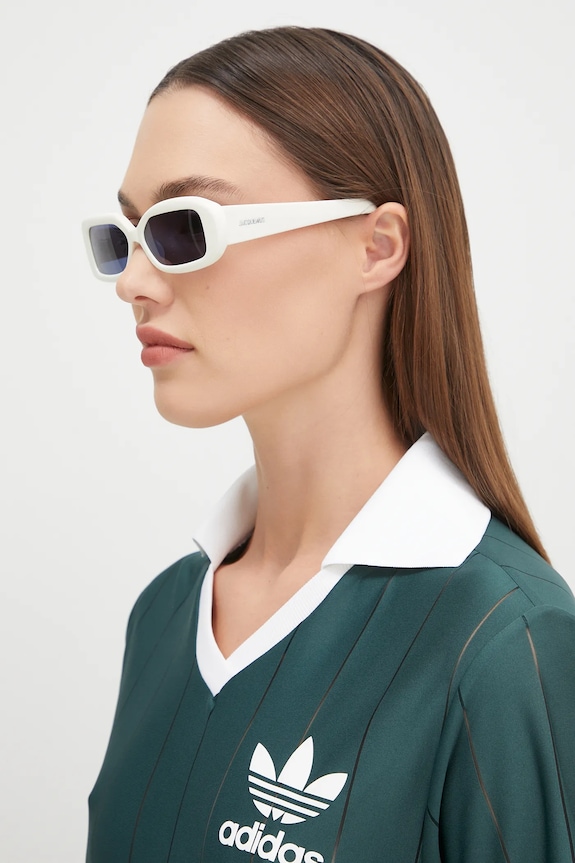 Jacquemus ochelari de soare ROND uniforme alb JAC11C2SUN