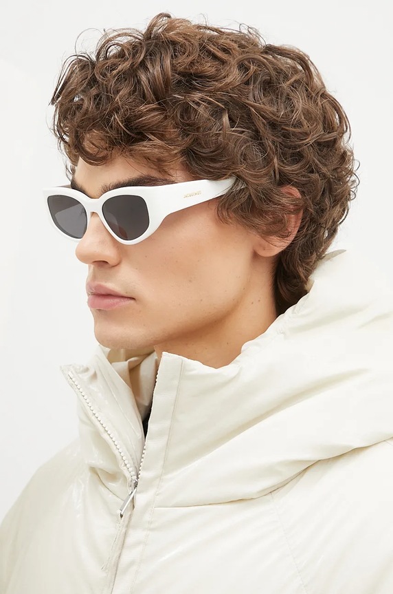 Jacquemus ochelari de soare GALA JAC5C2SUN alb