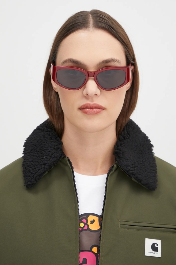 Jacquemus okulary przeciwsłoneczne GALA JAC5C3SUN bordowy SS25