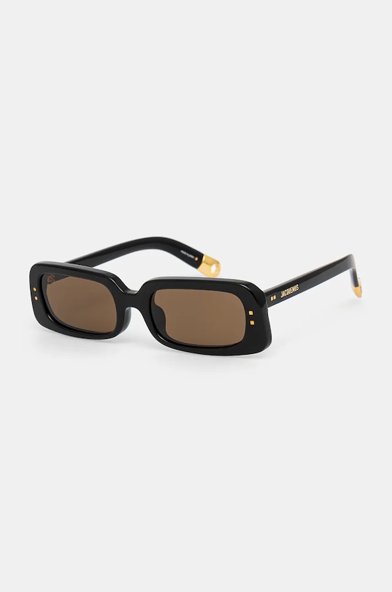 Jacquemus okulary przeciwsłoneczne AZZURO przezroczysta czarny JAC47C1SUN