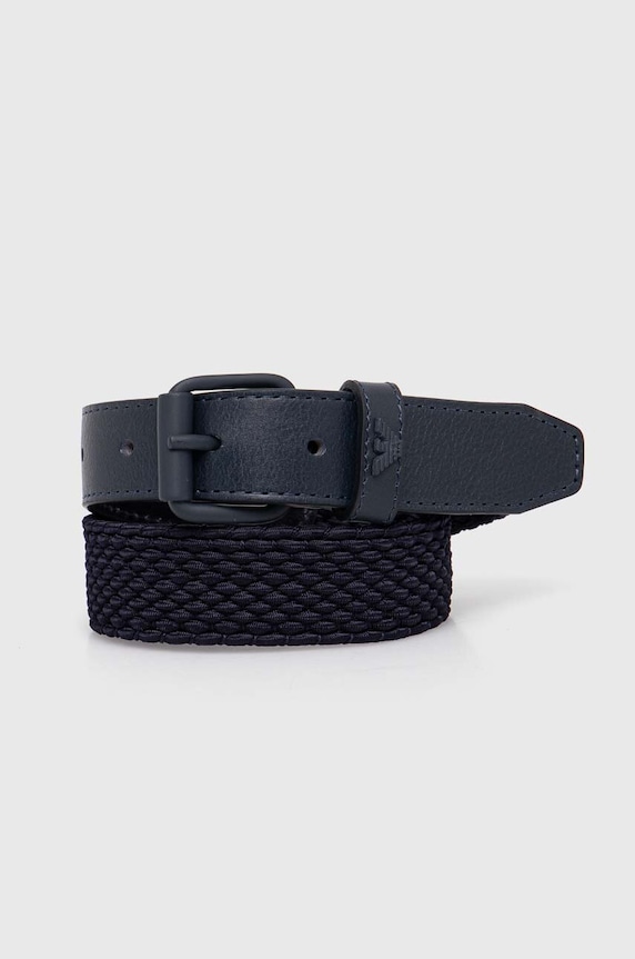 Dětský pásek Emporio Armani přírodní kůže námořnická modř 401522.4R562