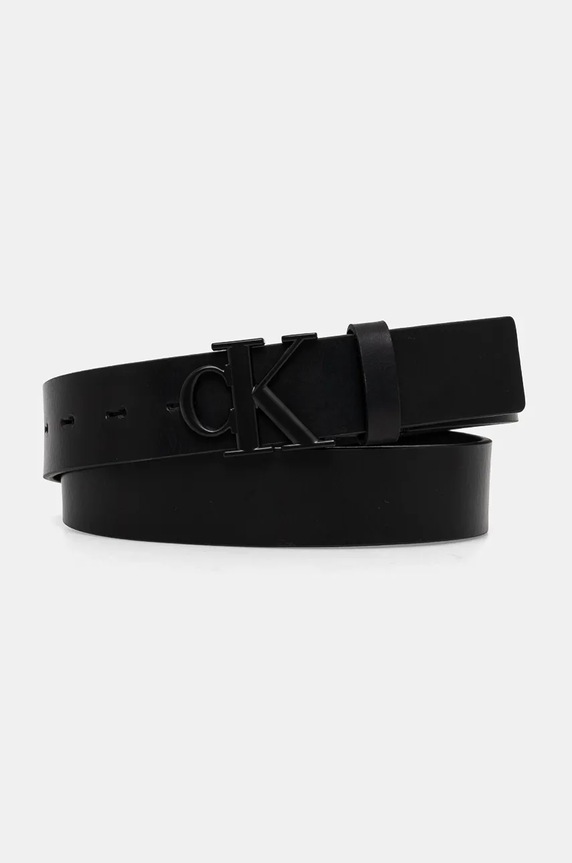 Kožený pásek Calvin Klein Jeans černá K50K512068