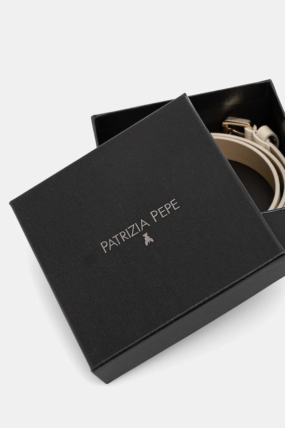 Akcesoria Patrizia Pepe pasek damski skórzany 8W0047.L001 beżowy