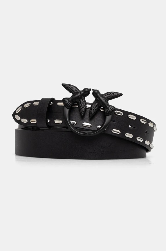 Кожен колан Pinko черен 100125.A26P