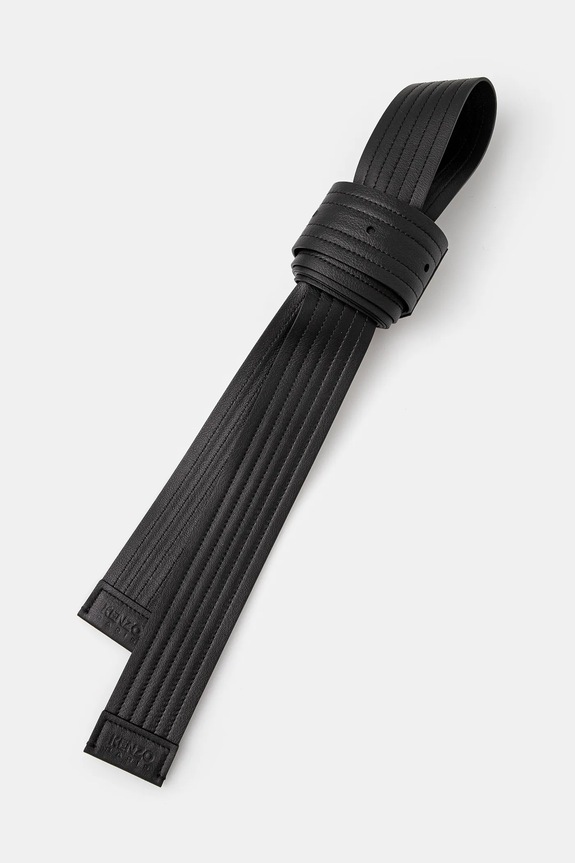 Kožený pásek Kenzo 45 mm Judo Belt FE68CE045L06.99 černá AW24