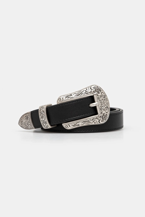 Kenzo leather belt 20 mm Western Belt black FE68CE042L25.99