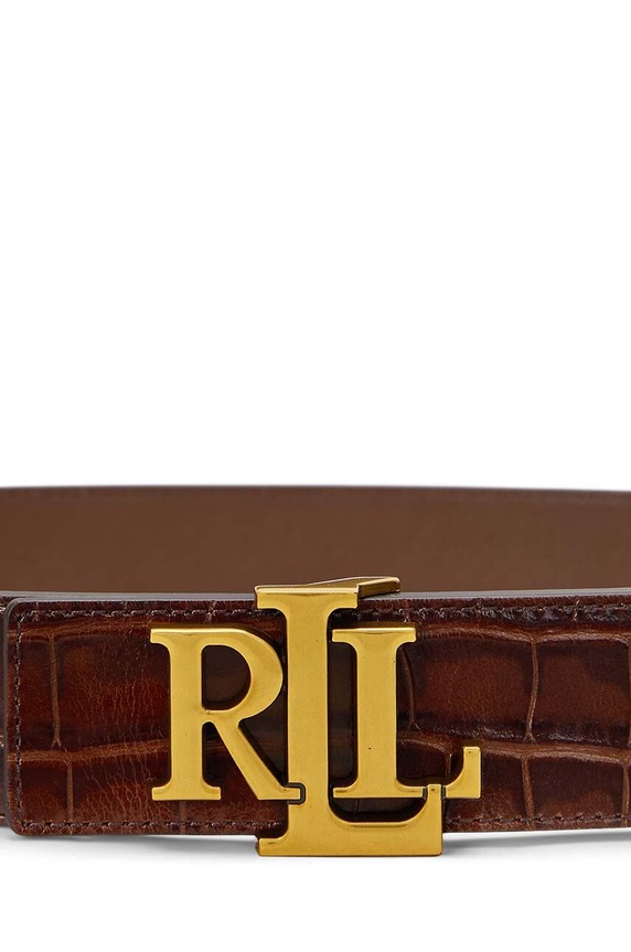 Doplňky Kožený pásek Lauren Ralph Lauren 412951450 hnědá