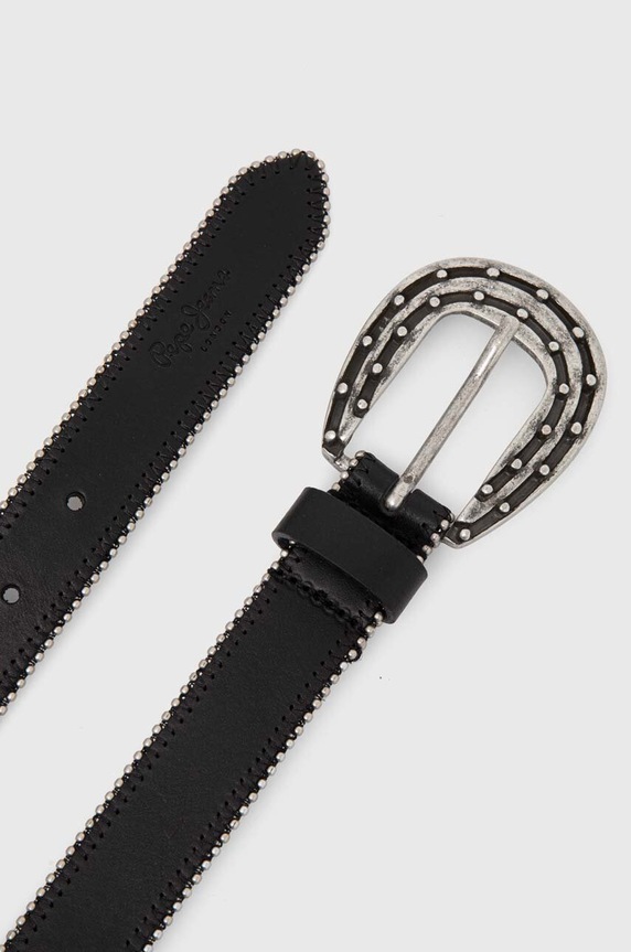 Ζώνη Pepe Jeans REIGN BELT PL020857 μαύρο AW24